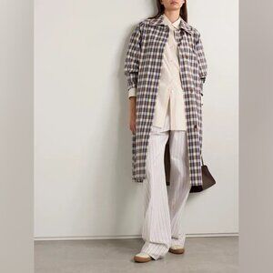 Women's White Silk Cotton Tavishina Coat